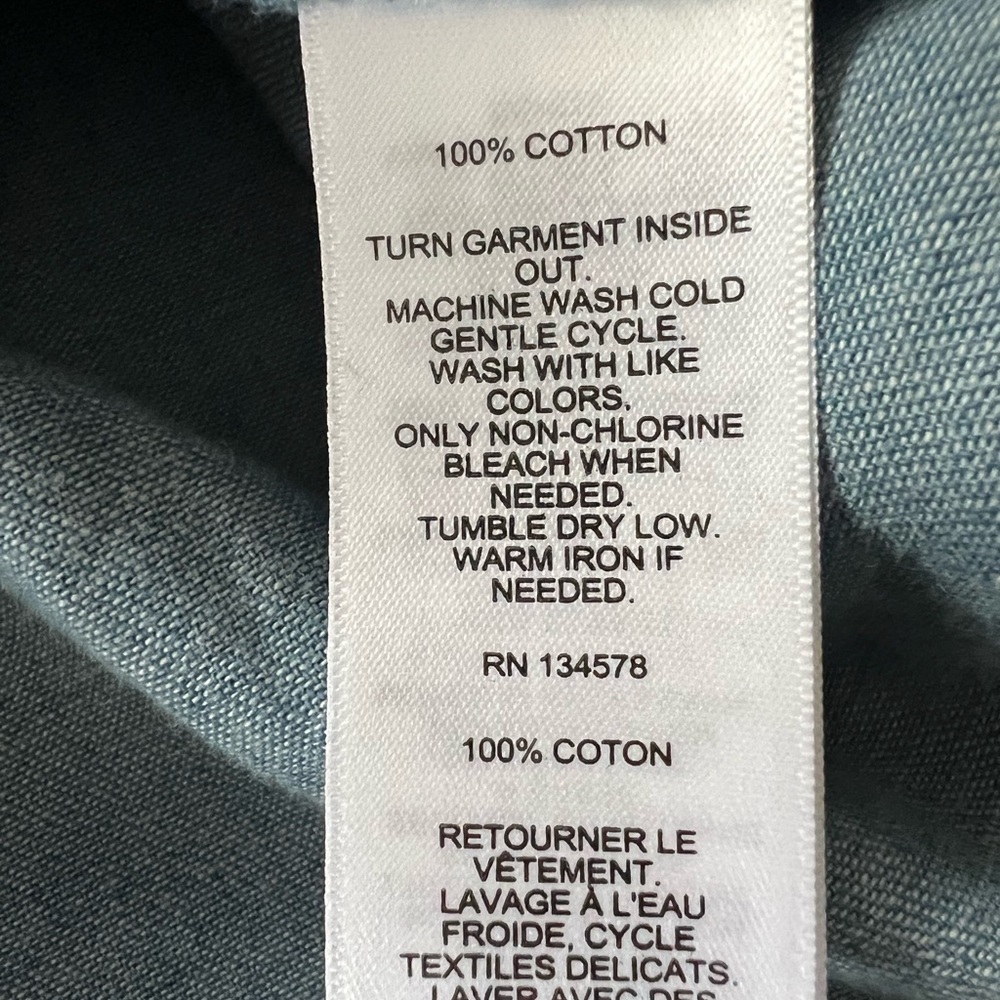 NWT Vineyard Vines Light Blue Denim Tunic Dress - Long Sleeve XL - Picture 10 of 16